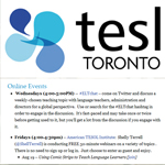 TESLToronto events TESLToronto events
