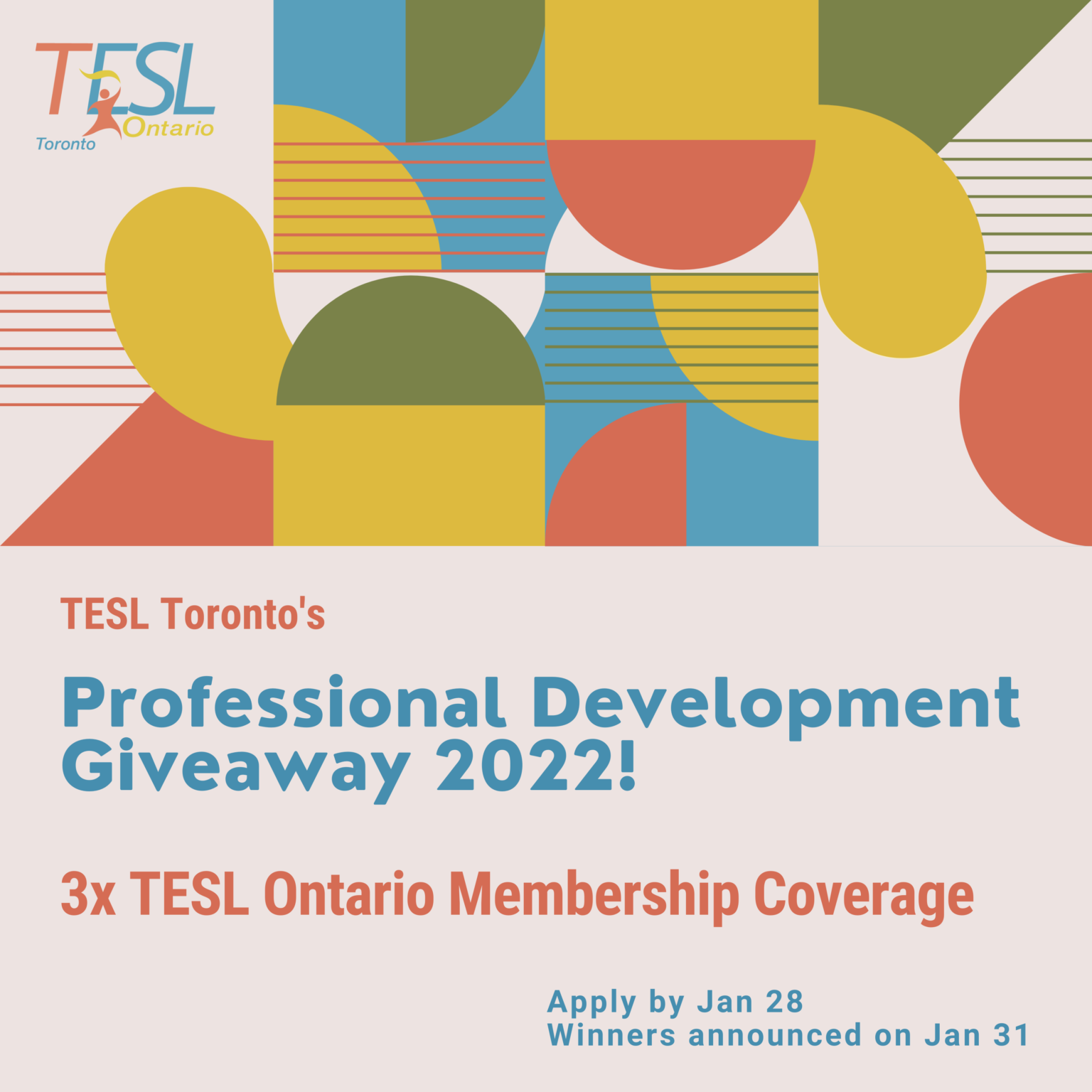 Professional Development Giveaway 2022! - TESL Toronto